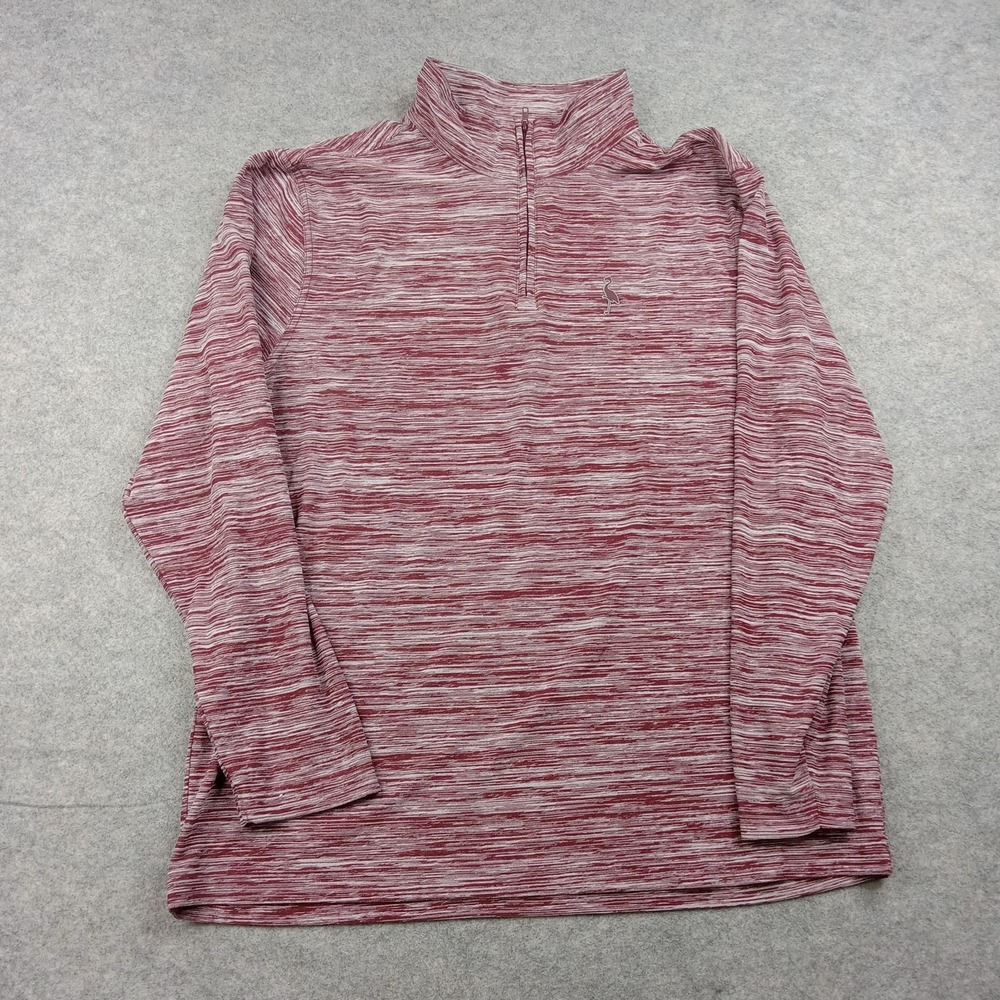 Tailorbyrd Pullover Mens Large Red‎ Sport 1/4 Zip Long Sleeve Athletic Top Gym